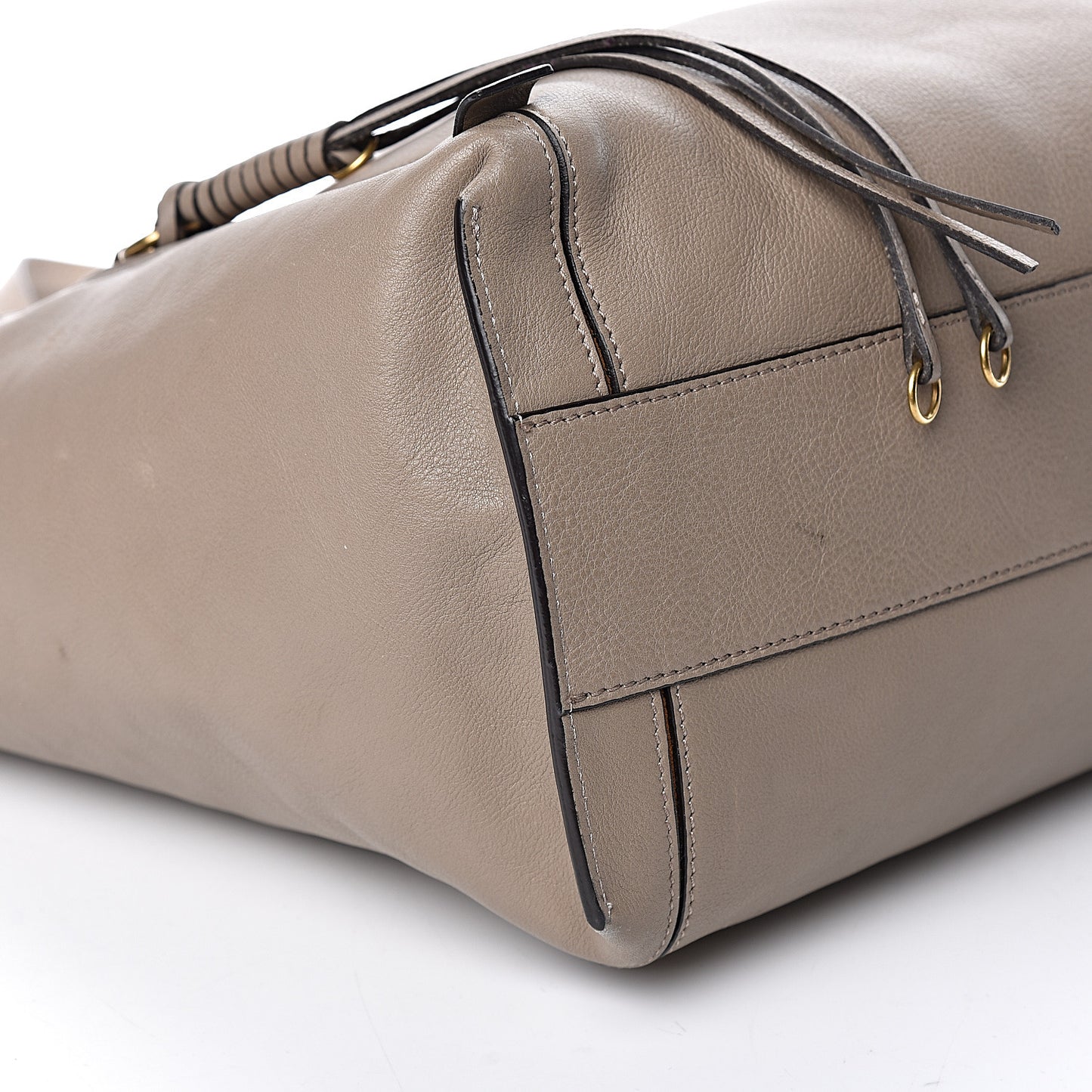 Smooth Calfskin Medium Milo Shopping Tote Motty Grey