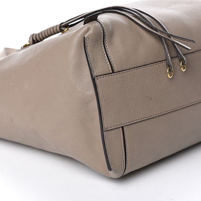 Chloe Smooth Calfskin Medium Milo Shopping Tote Motty Grey 15 of 18