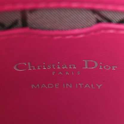 Christian Dior Lambskin Cannage Micro Lady Dior Pink 6 of 10