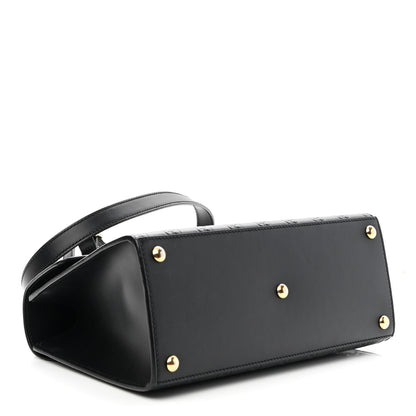 Gucci Guccissima Signature Small Padlock Top Handle Bag Black 4 of 10
