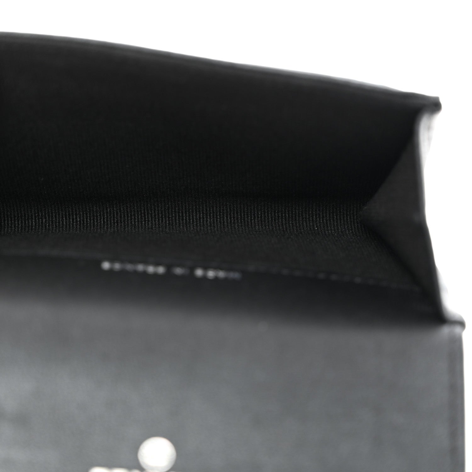 Chanel Pearly Lambskin Quilted Flap Card Holder Wallet So Black 5 of 8