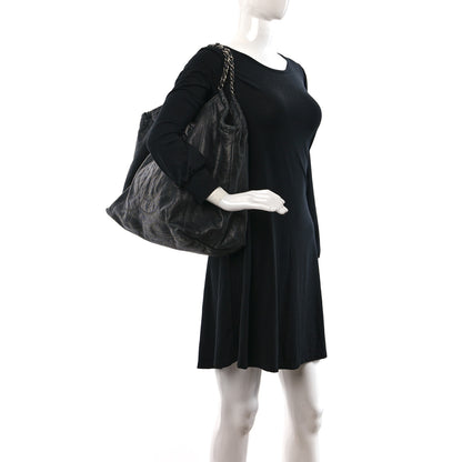 Chanel Distressed Caviar XL Coco Cabas Black 2 of 18