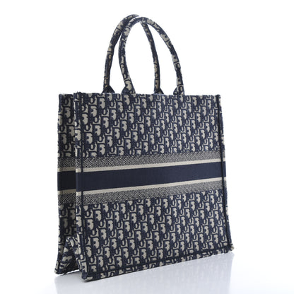 Christian Dior Oblique Book Tote Blue Multicolor 3 of 10
