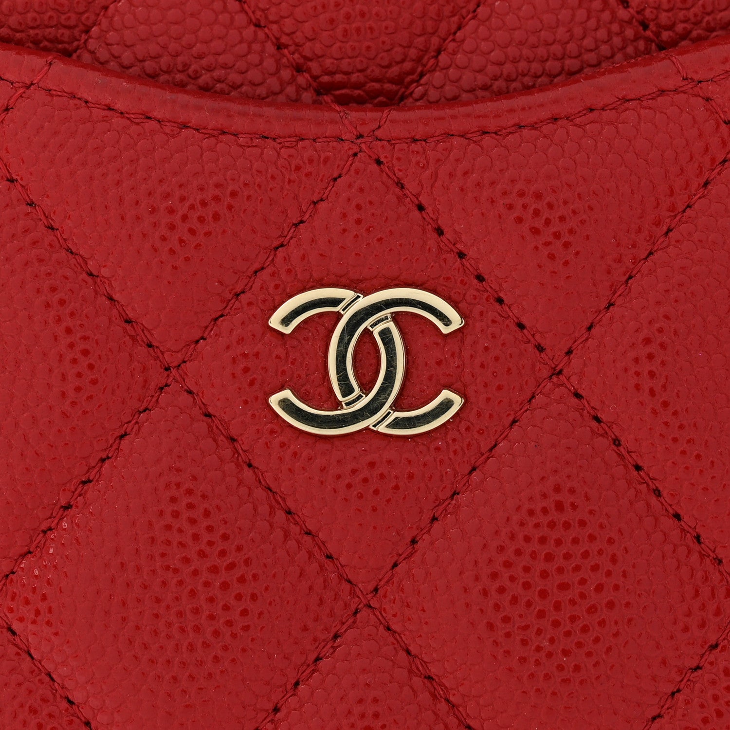 Chanel Caviar Quilted Classic iPhone Pouch Red 9 of 9