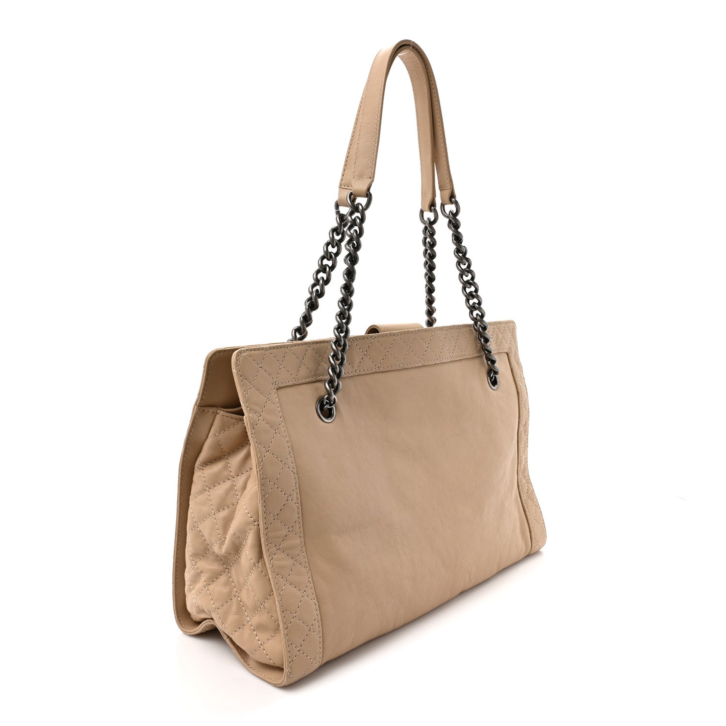 Lambskin Boy Reverso Shopping Tote  Beige