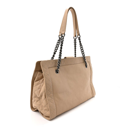 Chanel Lambskin Boy Reverso Shopping Tote  Beige 3 of 14