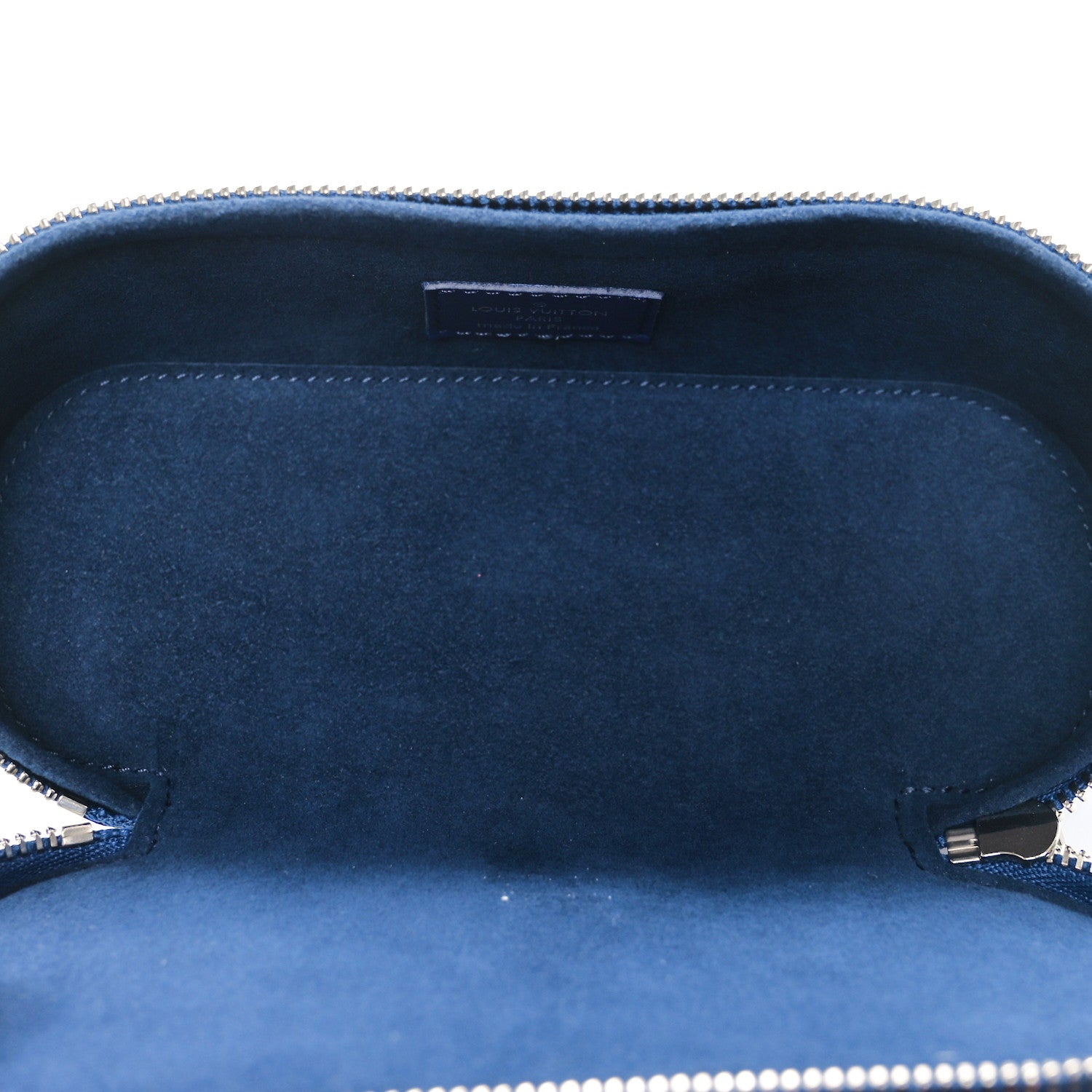 Louis Vuitton Cowhide Monogram Bandana Sunglasses Case GM Blue White 5 of 9