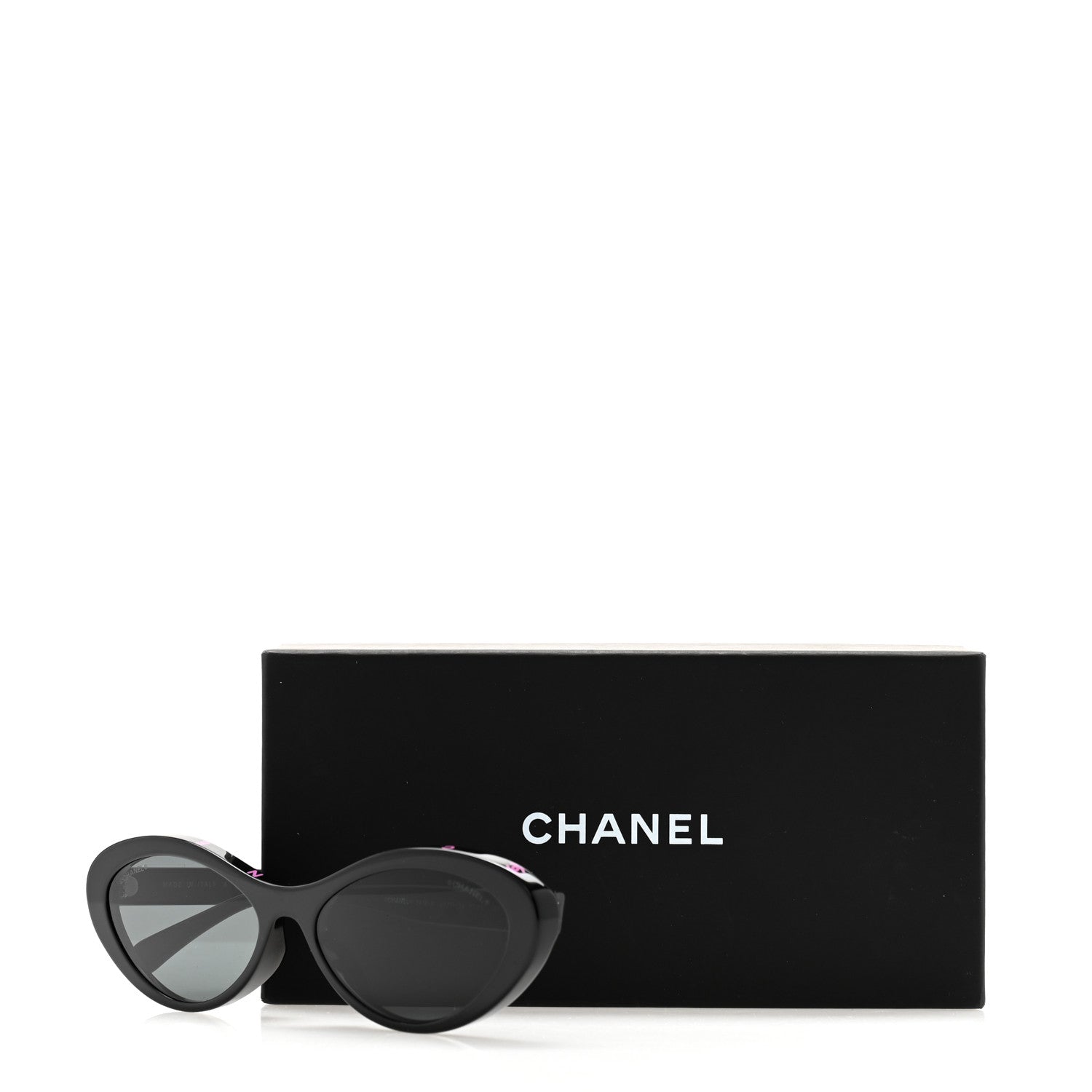 Chanel Acetate Oval Sunglasses 5416-A Black Pink 8 of 8