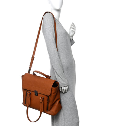 3.1 Phillip Lim Textured Calfskin Large Pashli Satchel Amber 2 of 11