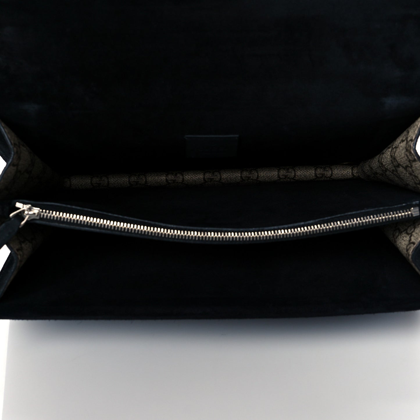 GG Supreme Monogram Medium Dionysus Shoulder Bag Black