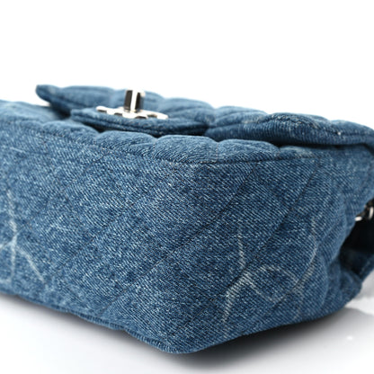 Chanel Denim CC Quilted Mini Square Flap Blue 9 of 9
