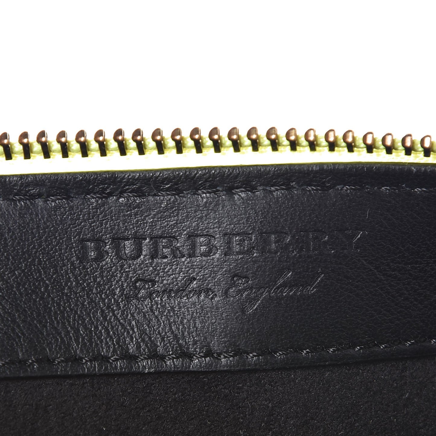 Soft Calfskin Large Duncan Zip Pouch Neon Yellow