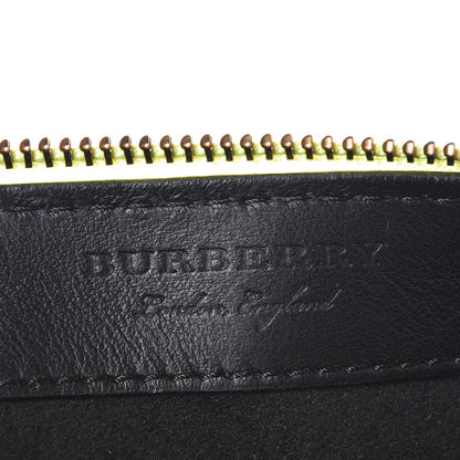 Burberry Soft Calfskin Large Duncan Zip Pouch Neon Yellow 6 of 8