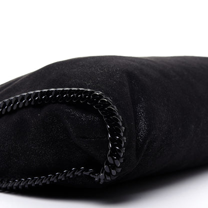 Stella McCartney Shaggy Deer Falabella Fold Over Tote Black 7 of 12