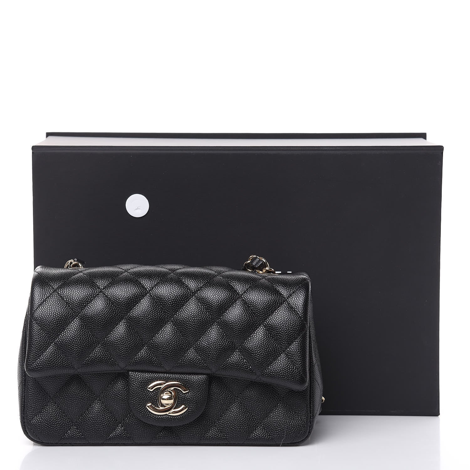 Chanel Caviar Quilted Mini Rectangular Flap Black 11 of 11