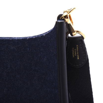 Hermes Feutre Swift Evelyne TPM Bleu Nuit Black 9 of 11