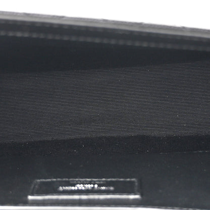 Saint Laurent Grain De Poudre Textured Mixed Matelasse Triquilt Medium Monogram Satchel Black 5 of 11