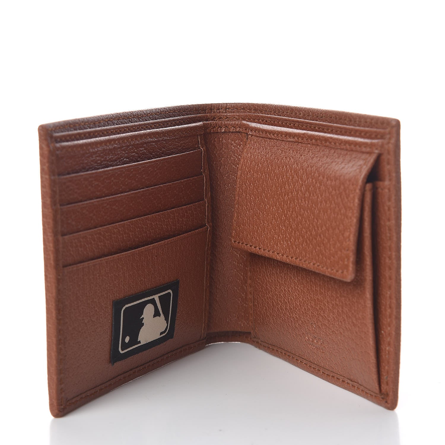 Gucci X MLB Monogram NY Yankees Bi-Fold Wallet Beige Ruggine Ivory 5 of 8