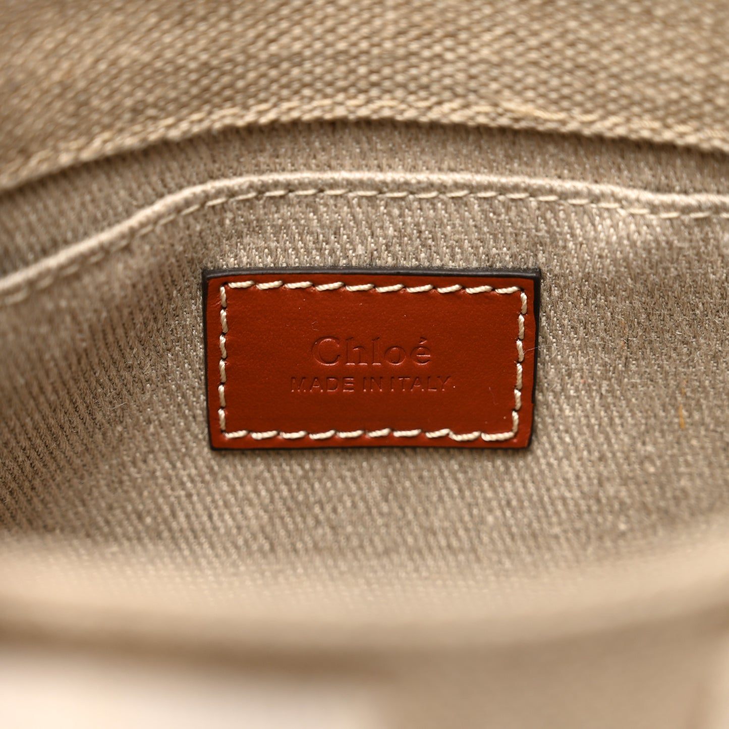 Cotton Calfskin Mini Woody Ribbon Tote White Brown