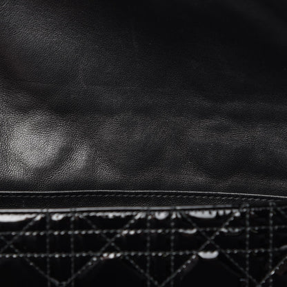 Christian Dior Patent Cannage Wallet on Chain Pouch Black 8 of 8