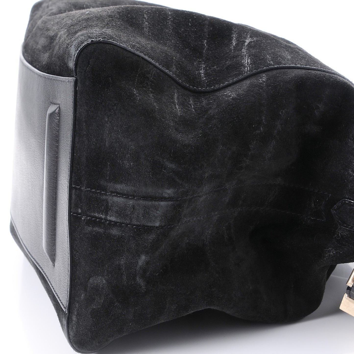 Suede Calfskin Large Antigona Black