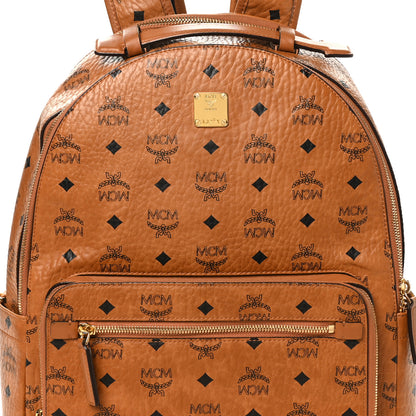 MCM Visetos Medium Stark Backpack Cognac 6 of 9