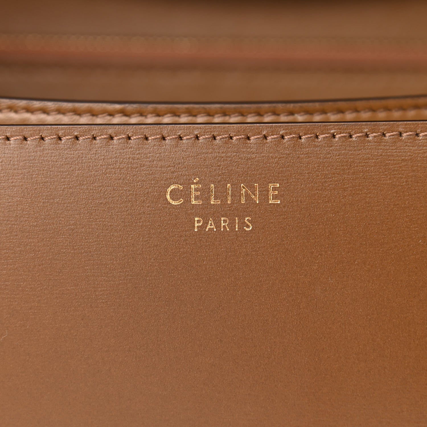 Celine Box Calfskin Medium Classic Box Flap Bag Camel 6 of 13