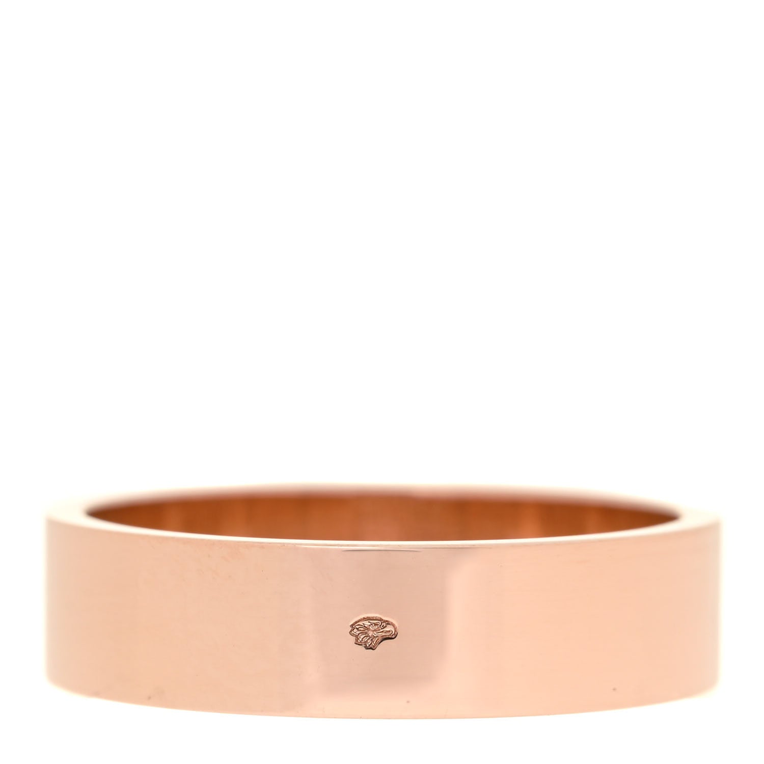 Hermes 18K Rose Gold Diamond PM Kelly Ring 54 7 3 of 5