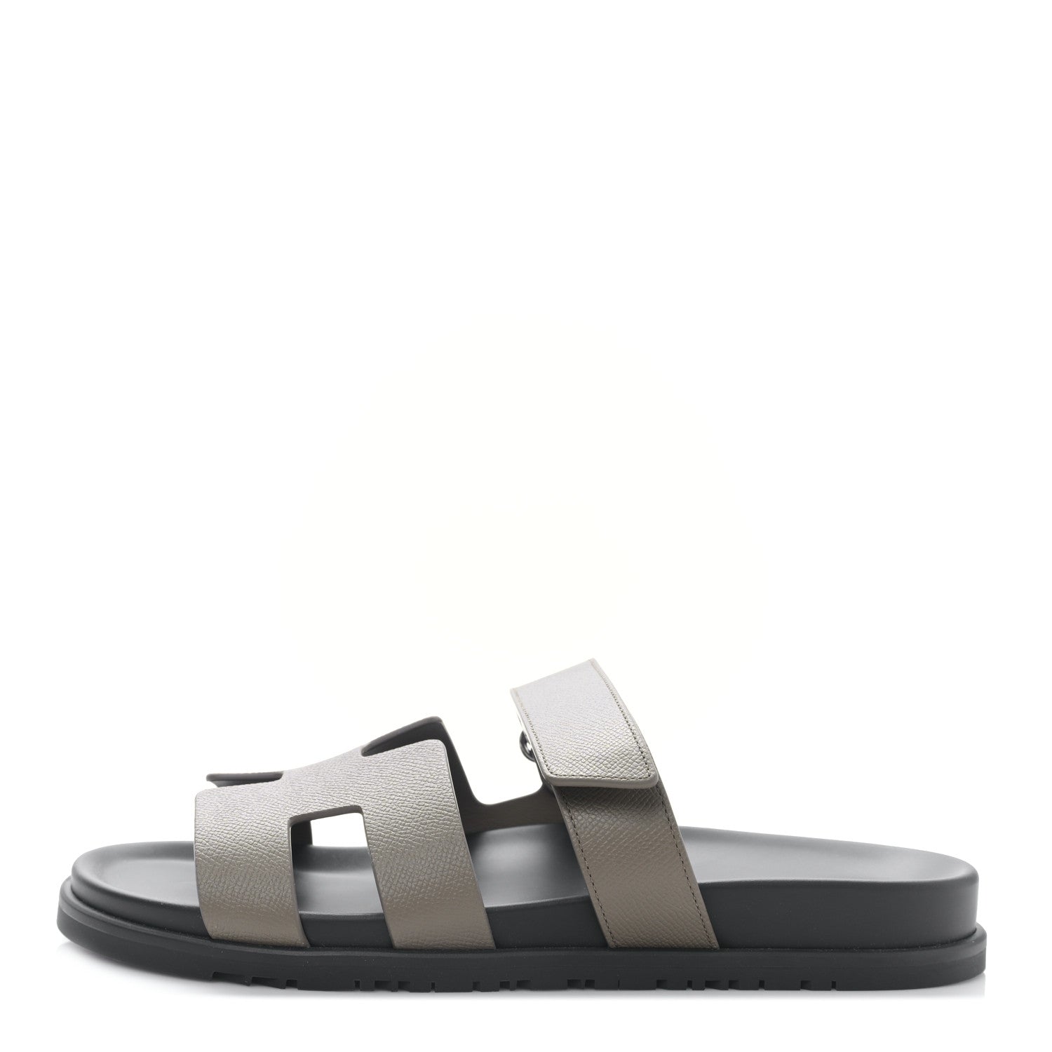 Hermes Epsom Womens Chypre Sandals 41 Etoupe 1 of 8