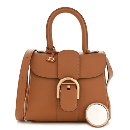 Delvaux Grained Calfskin Mini Brillant Satchel Natural 1 of 11