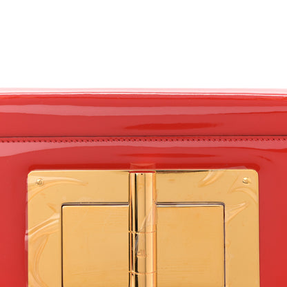 Tom Ford Patent Calfskin Maxi Chain Natalia Large Shoulder Bag Red 7 of 13