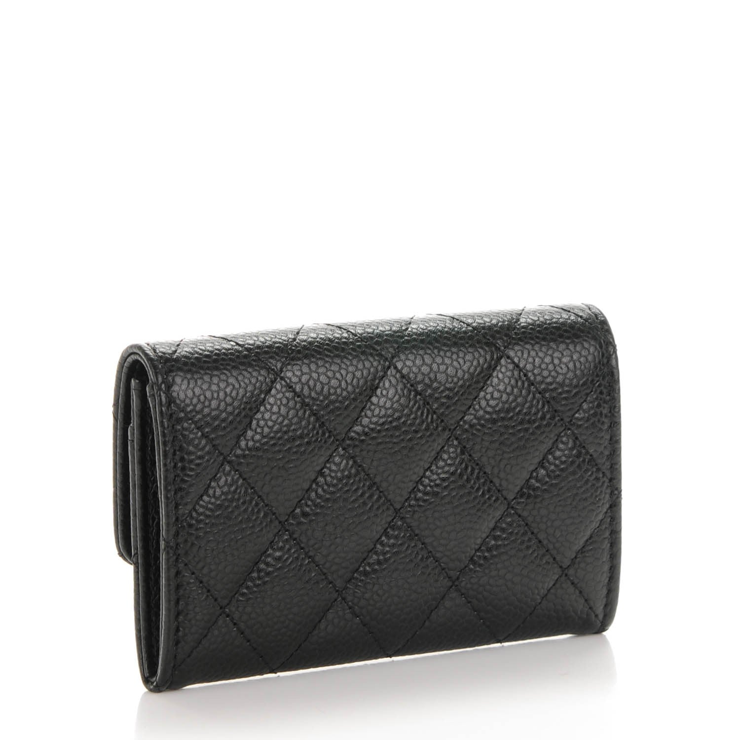 Chanel Caviar Quilted Flap Card Holder Black 3 of 8