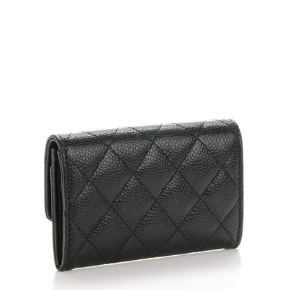 Chanel Caviar Quilted Flap Card Holder Black 3 of 8