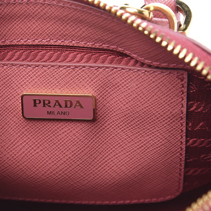 Prada Saffiano Lux Mini Promenade Tote Peonia 6 of 9