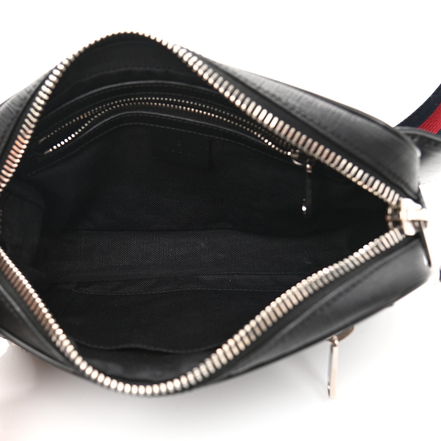 Soft GG Supreme Monogram Web Belt Bag Black Grey