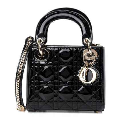 Christian Dior Patent Cannage Mini Lady Dior Black 1 of 9