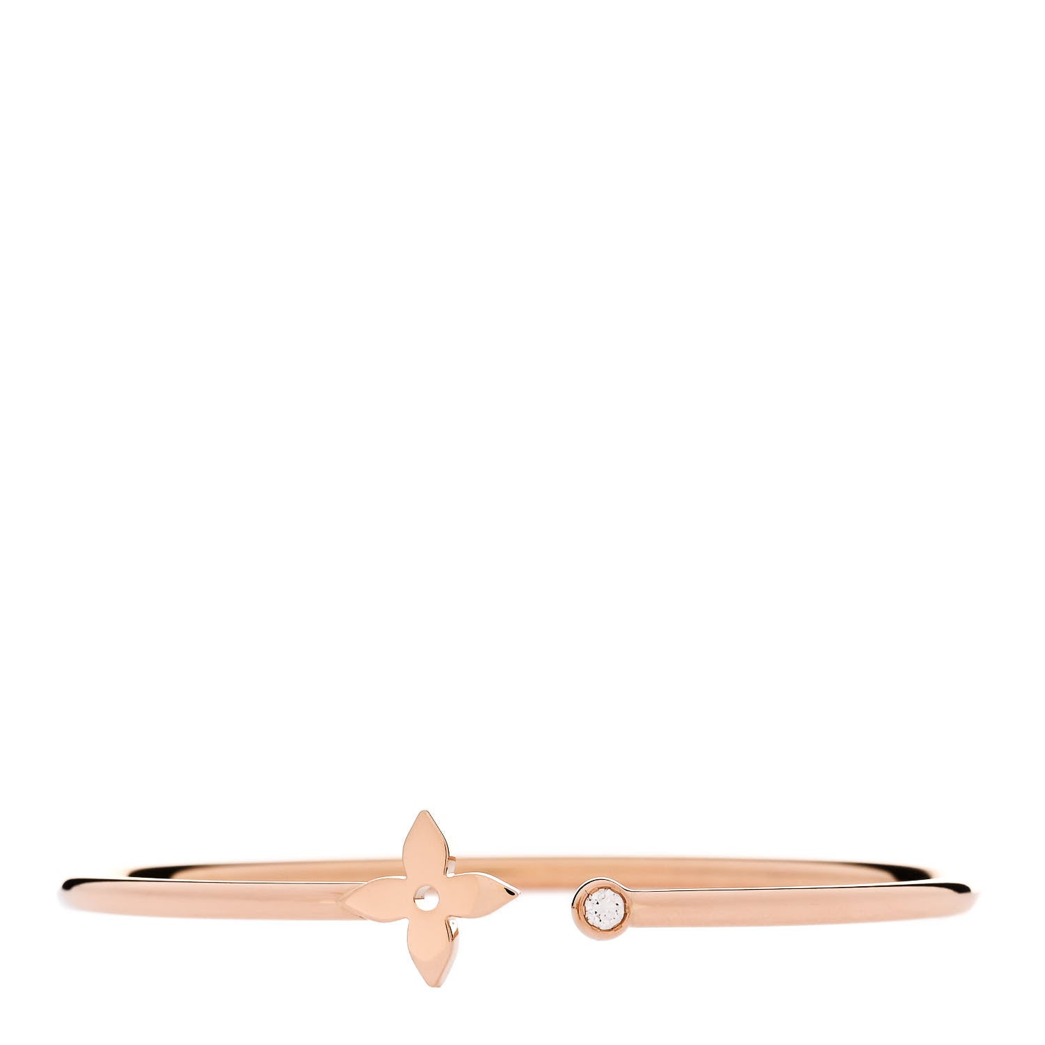 Louis Vuitton 18K Pink Gold Diamond Idylle Blossom Twist Bracelet 1 of 4