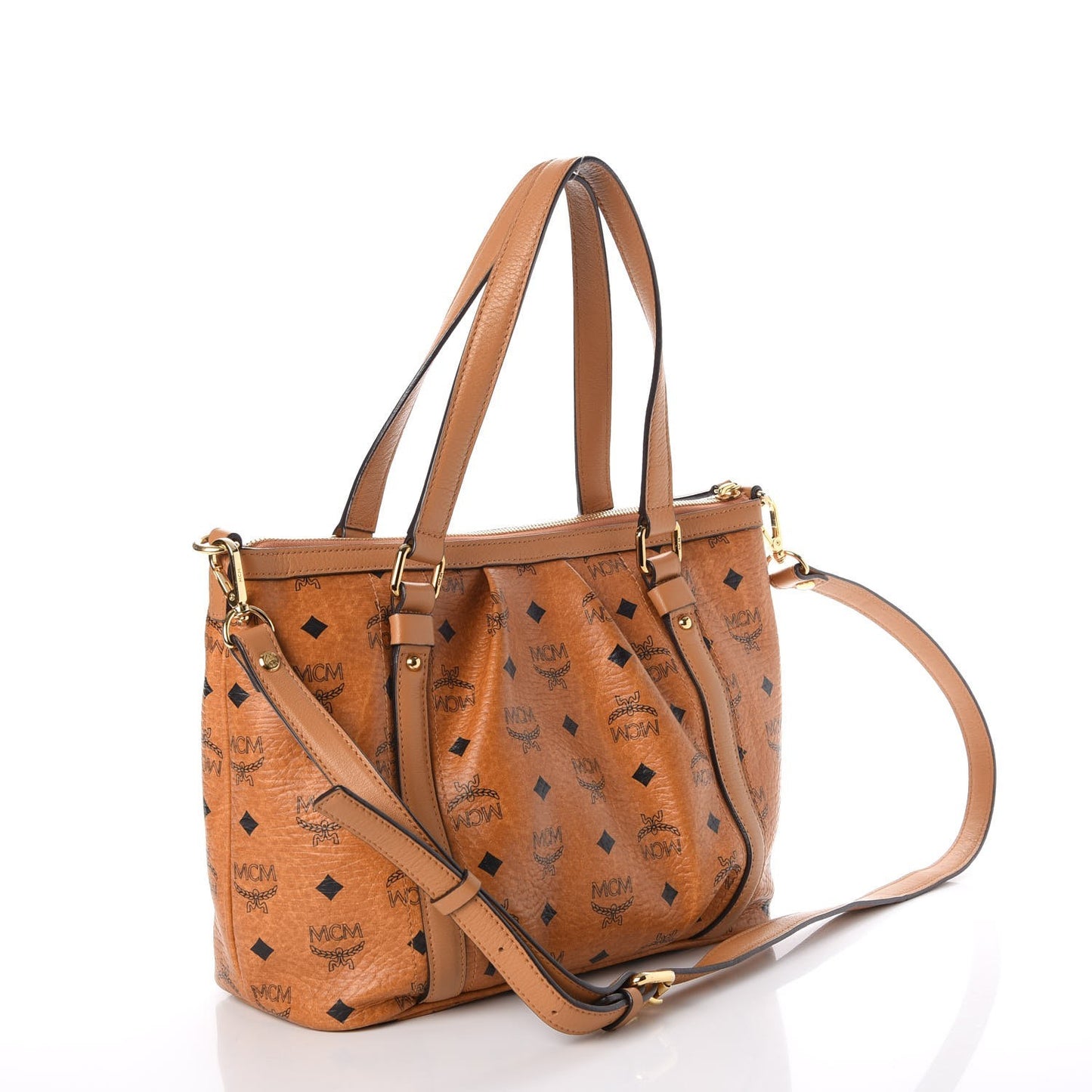 Visetos Medium Essentials Shopper Tote Cognac
