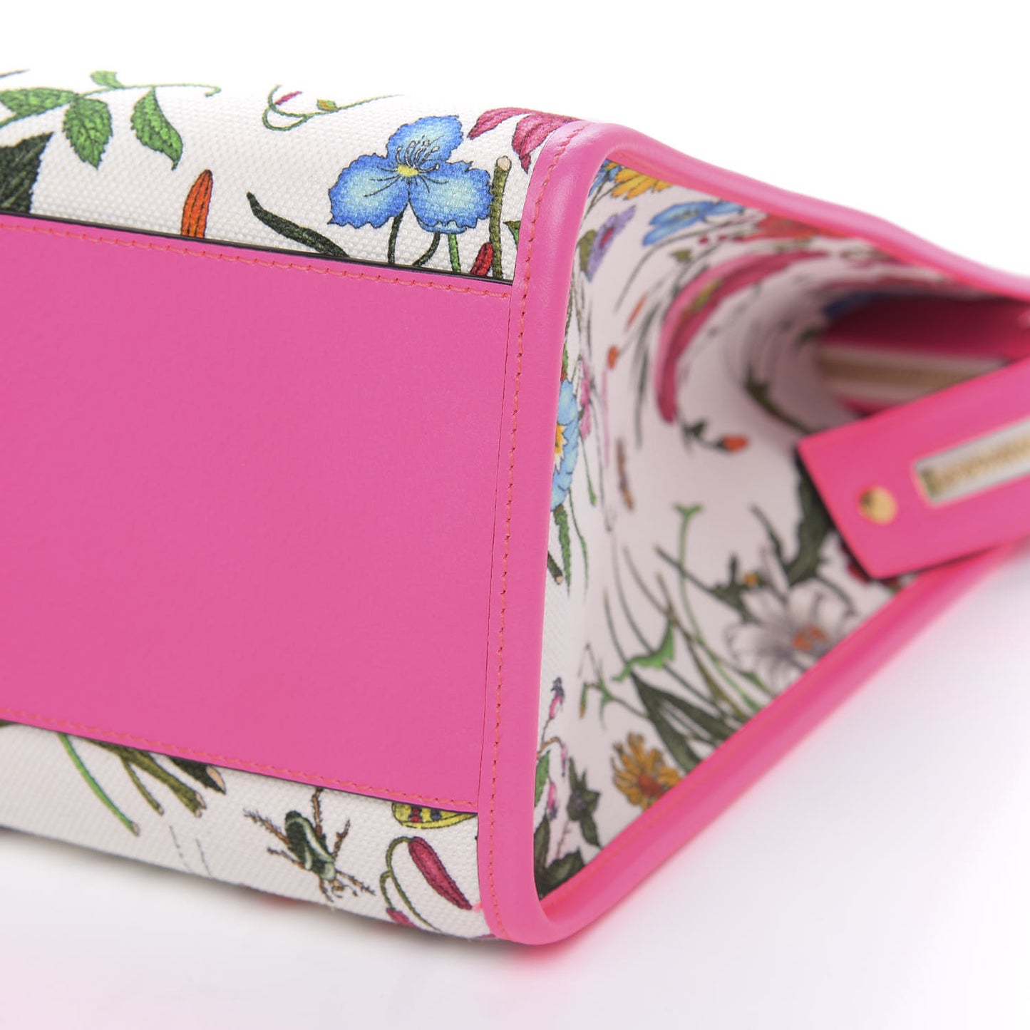 Canvas Large Flora Tote Pink Multicolor Fuchsia