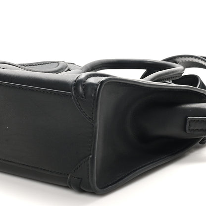 Celine Smooth Calfskin Nano Luggage Black 10 of 10