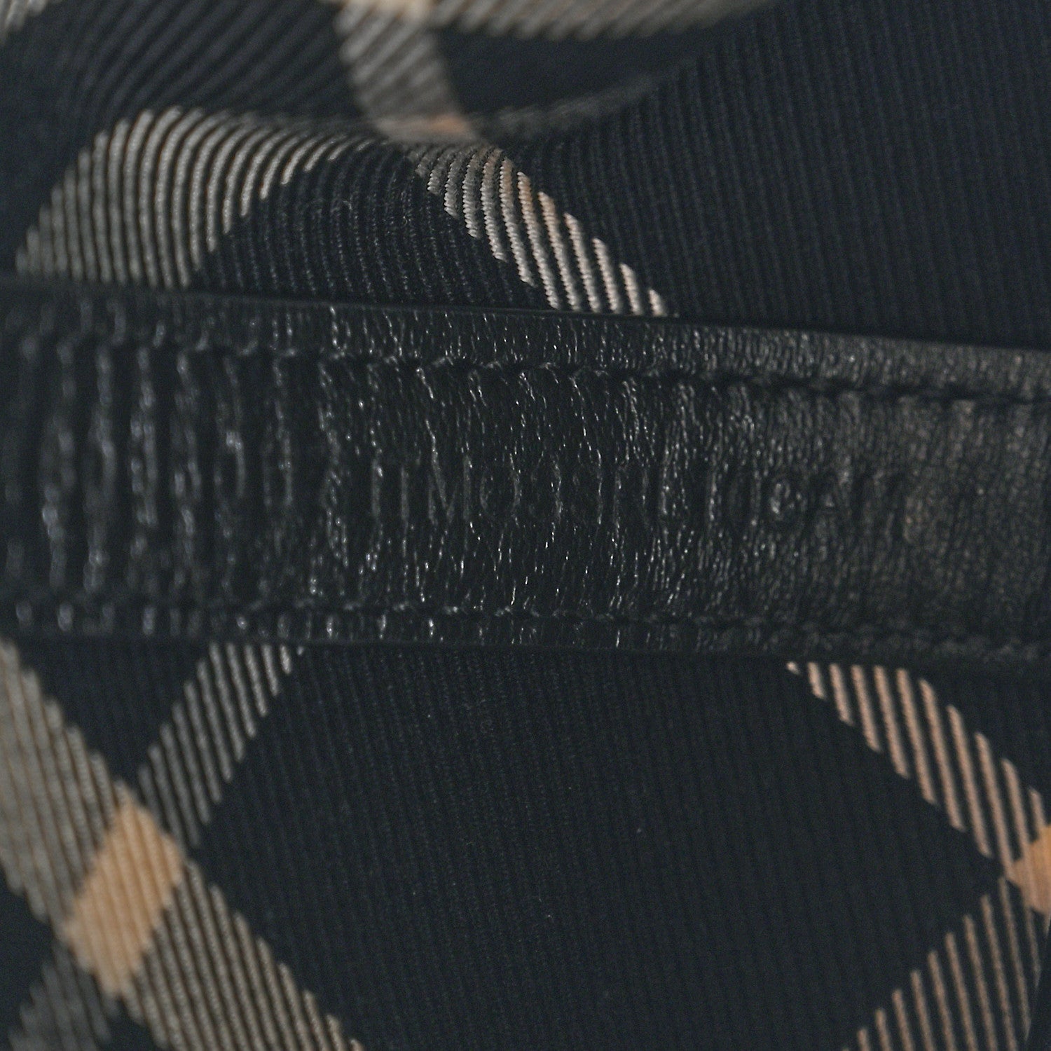 Burberry Check Mini Bucket Bag Black Calico 7 of 10