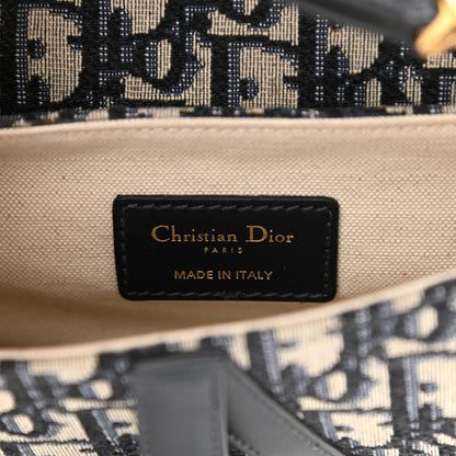 Christian Dior Oblique Mini Saddle Bag Blue 10 of 17