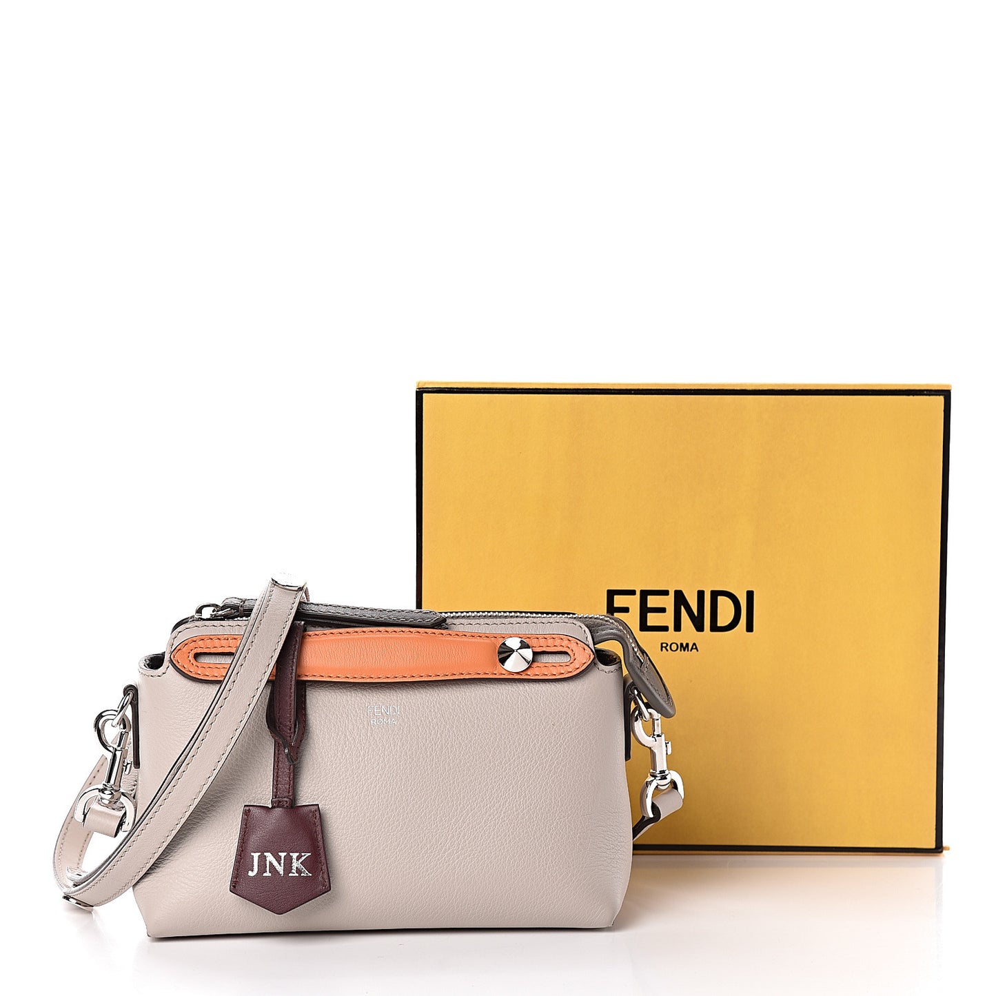 Vitello Dolce 4 Color Mini By The Way Boston Bag Grigio Polvere Arancio Multicolor