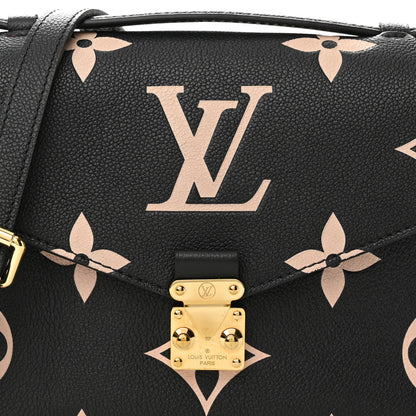 Louis Vuitton Empreinte Monogram Giant Pochette Metis Black Beige 7 of 9