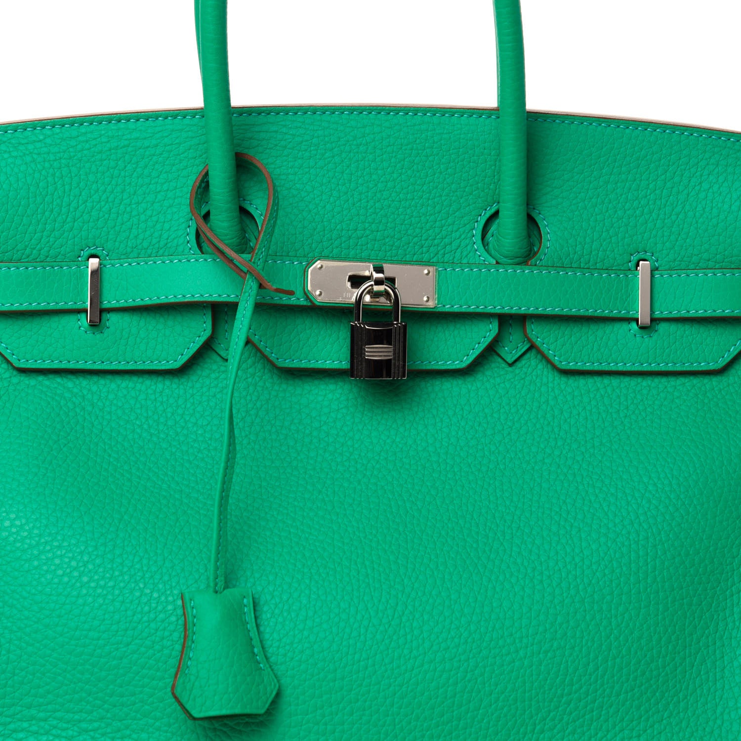 Hermes Taurillon Clemence Birkin 35 Menthe 14 of 14
