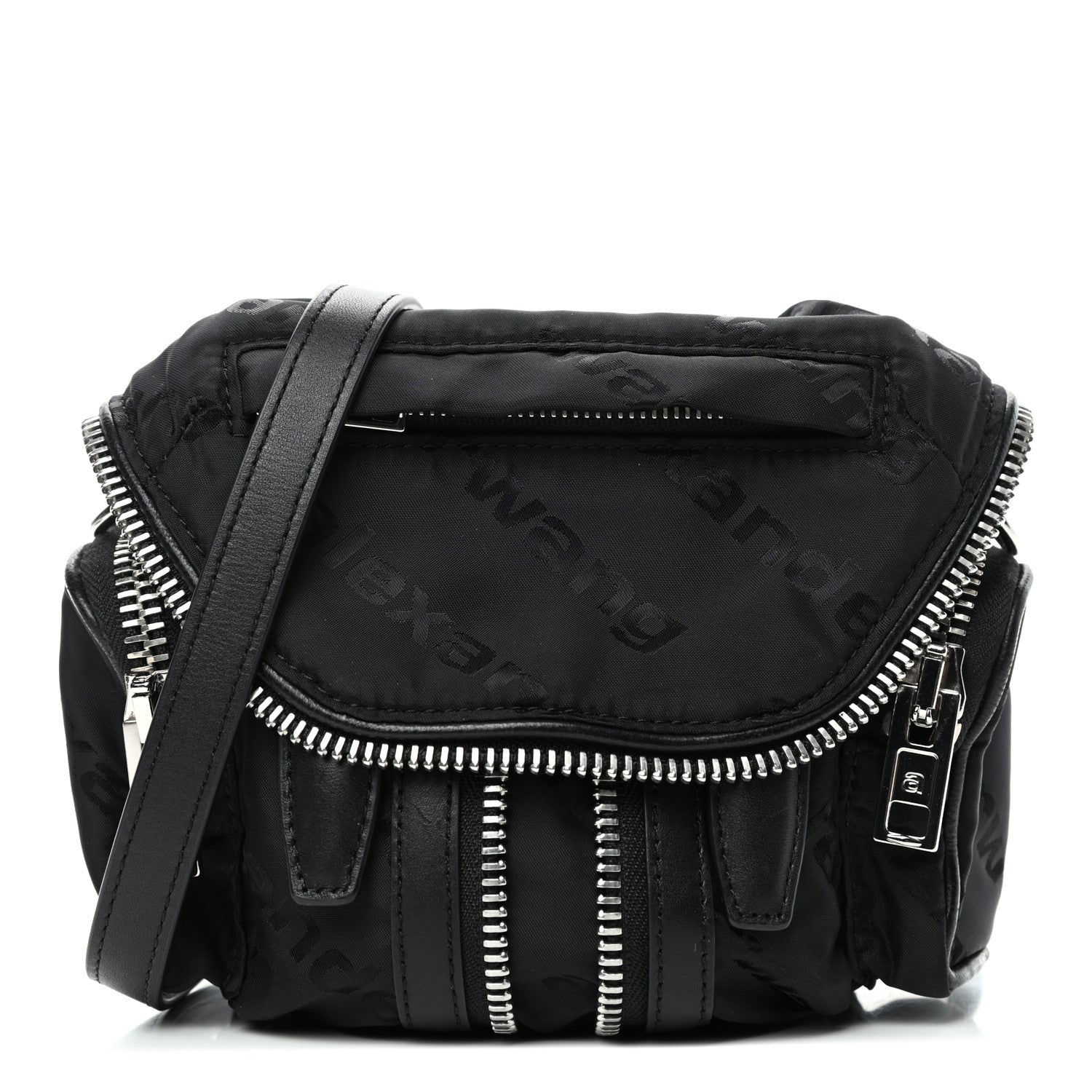 Alexander Wang Jacquard Logo Micro Marti Crossbody Black 1 of 4