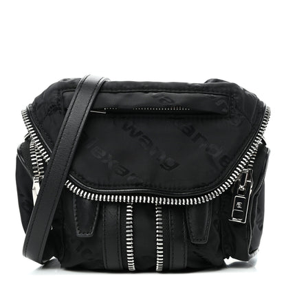 Alexander Wang Jacquard Logo Micro Marti Crossbody Black 1 of 4