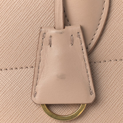 Prada Saffiano City Calfskin Greche Medium Paradigme Bag Cammeo Begonia 5 of 6