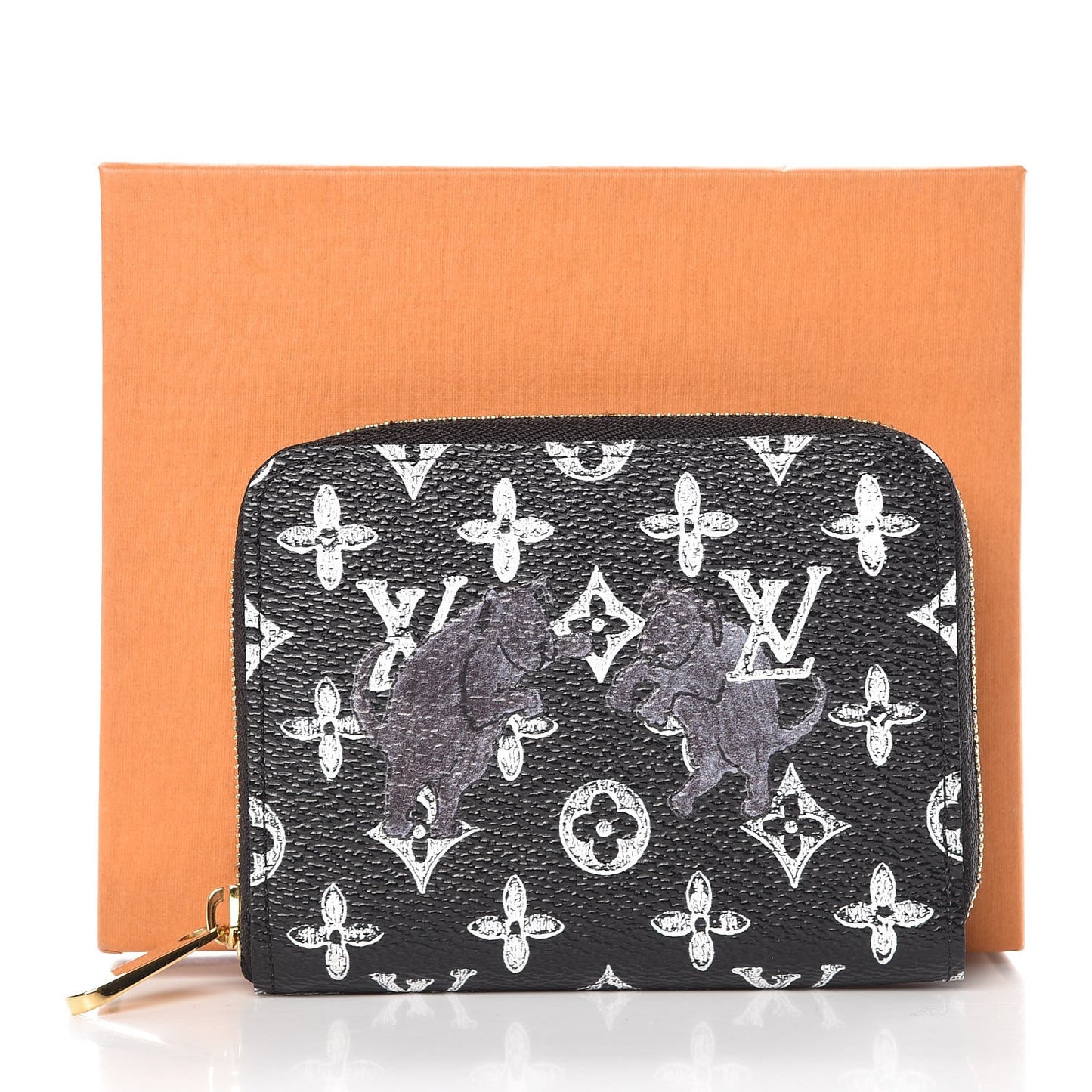 Catogram Zippy Coin Purse Black