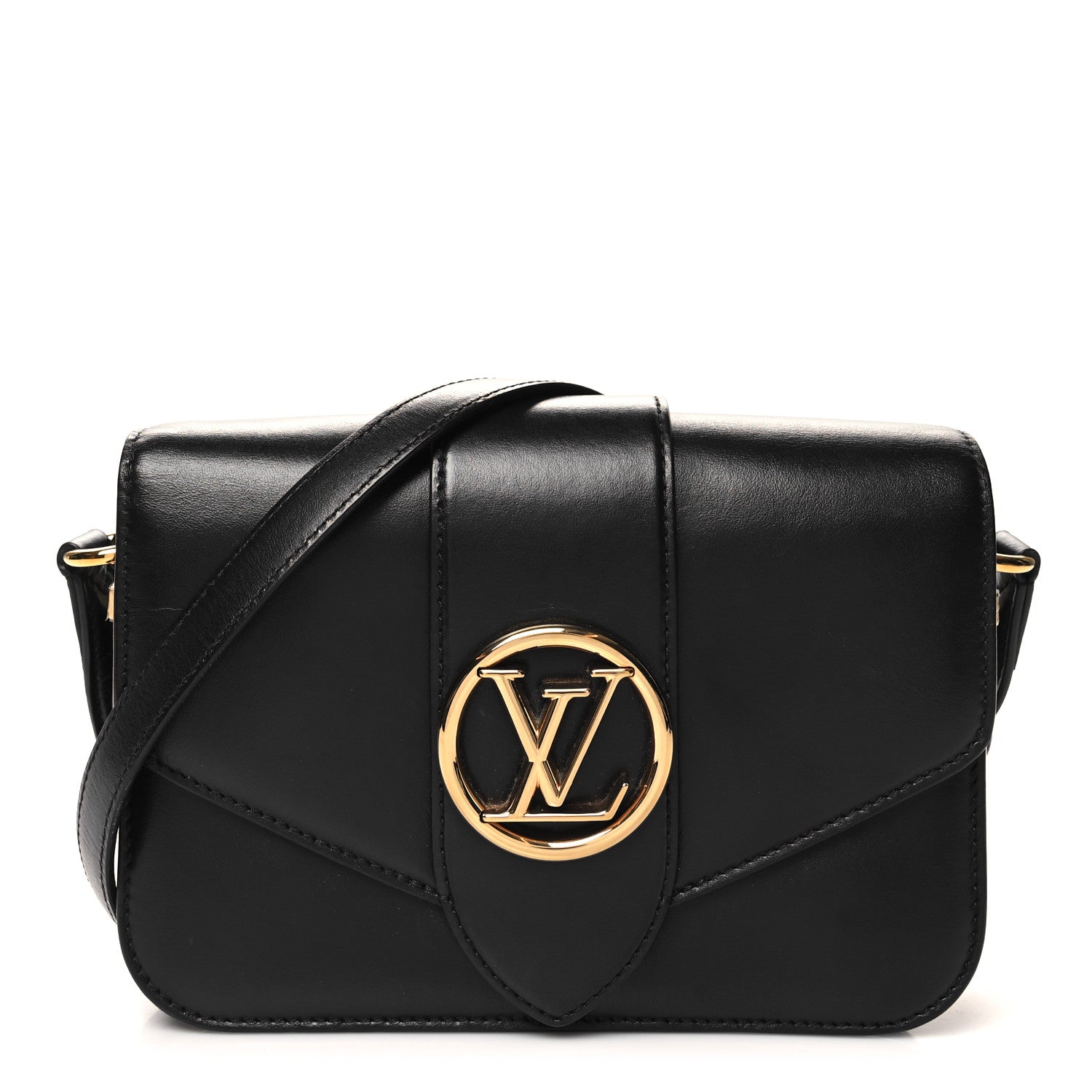 Louis Vuitton Smooth Calfskin LV Pont 9 Black 1 of 11